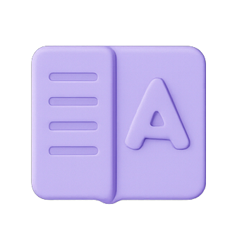 3D document icon for brand guidelines.