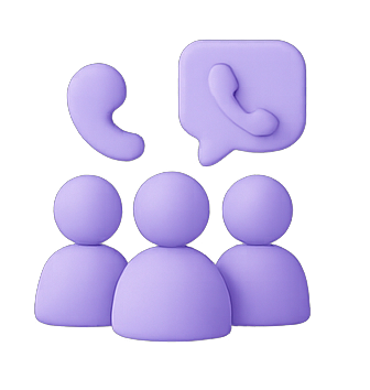 3D headset or chat icon representing brand strategy consultation.